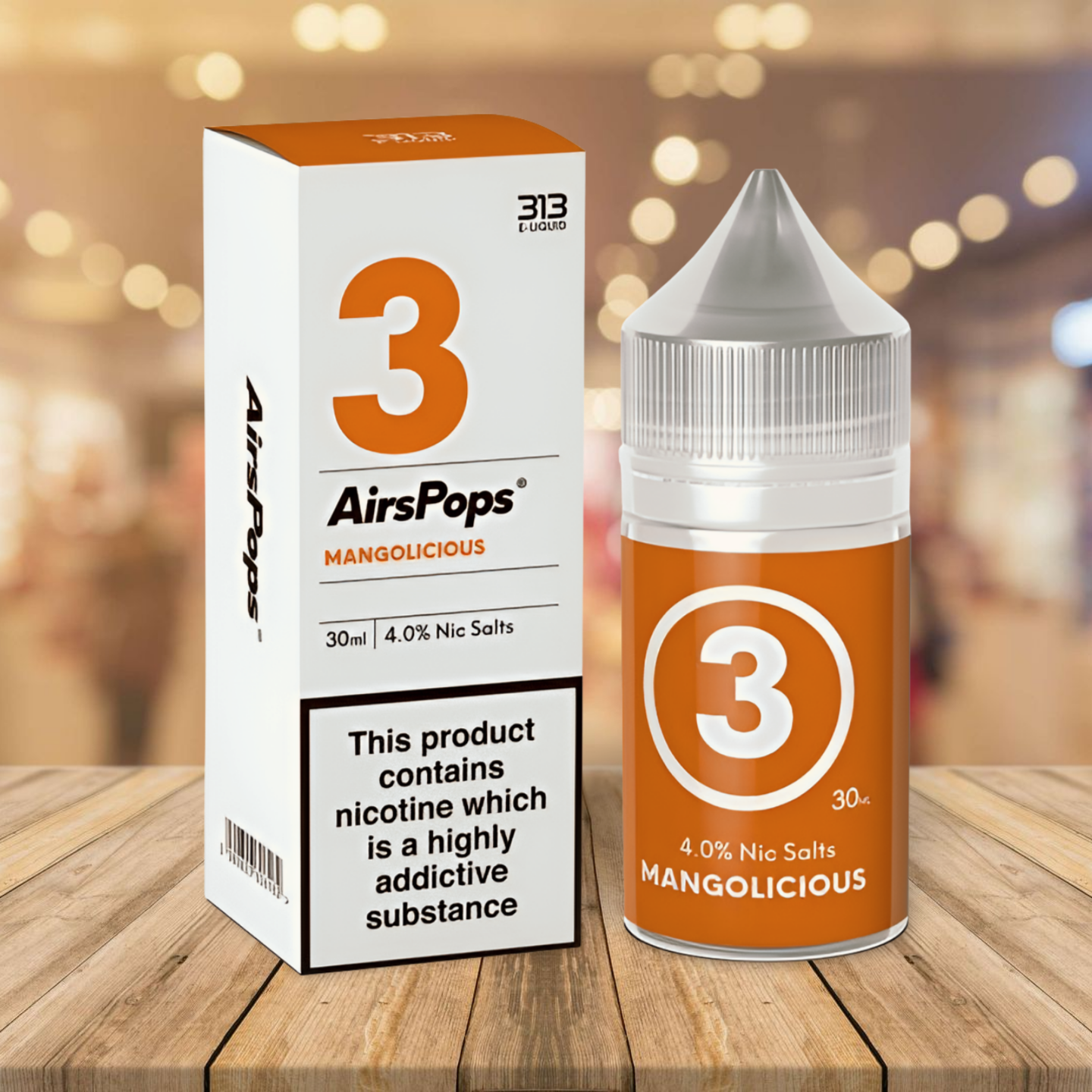 AirsPops 313 Nic Salts E-Liquid 30ml - Mangolicious