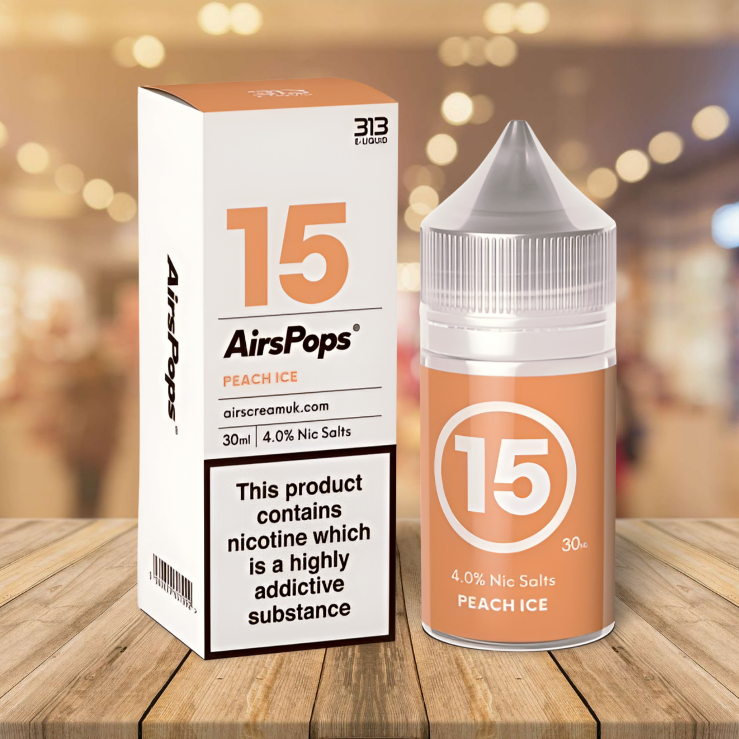 AirsPops 313 Nic Salts E-Liquid 30ml - Ocean 11 Toba