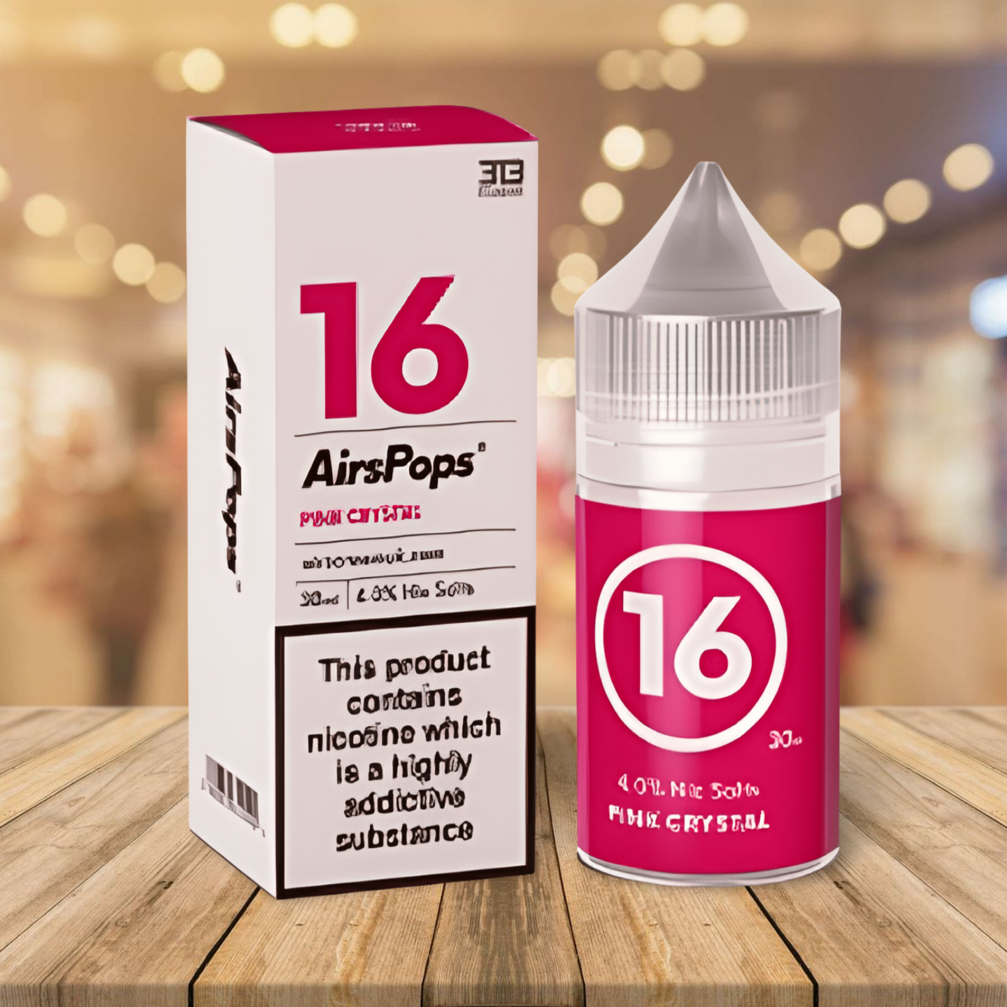 AirsPops 313 Nic Salts E-Liquid 30ml - Pink Crystal