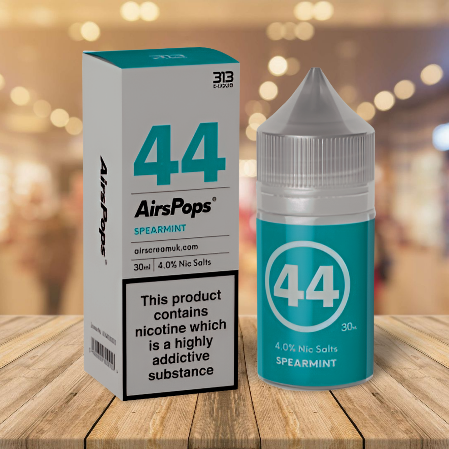 AirsPops 313 Nic Salts E-Liquid 30ml - Spearmint