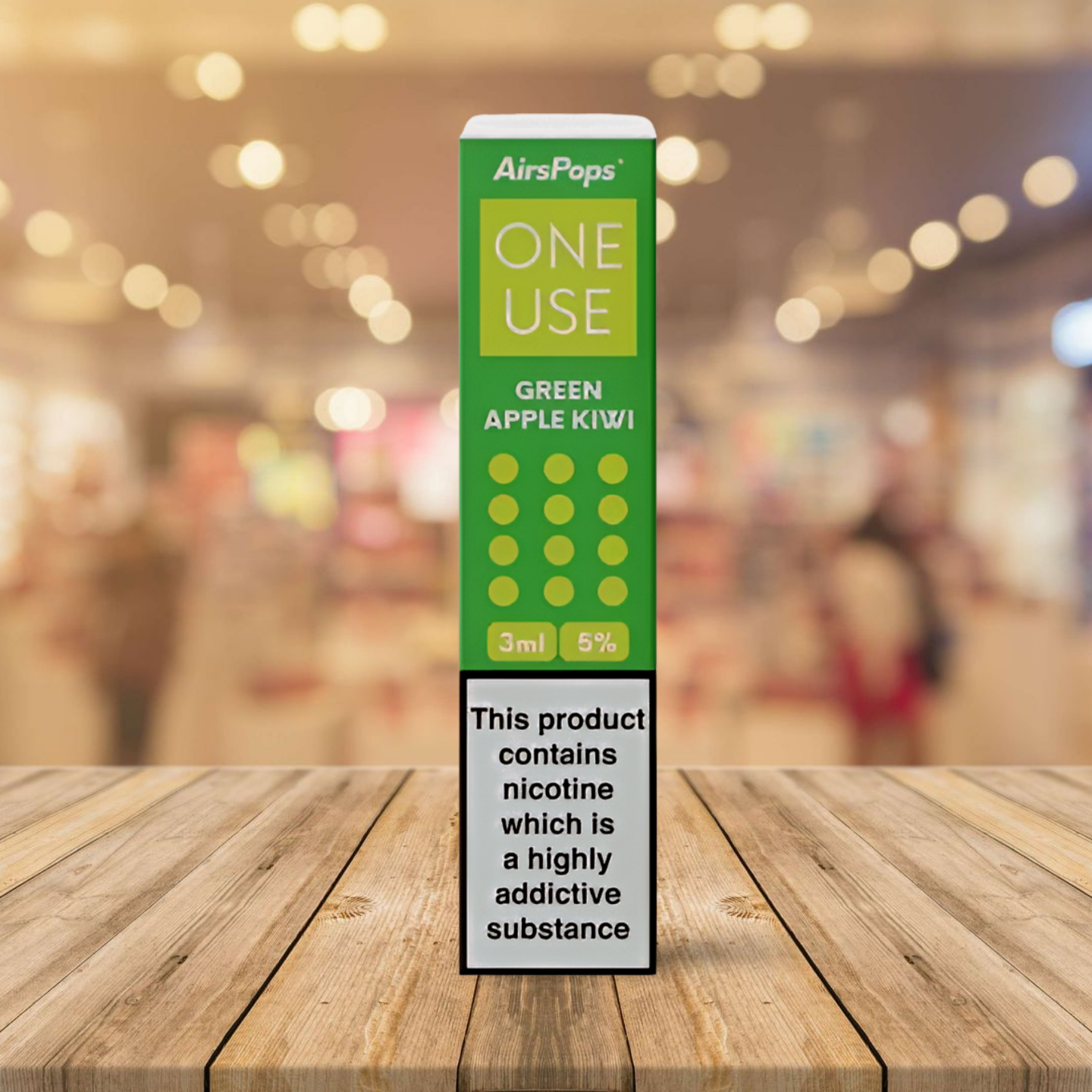 AirsPops One Use 3ml - Green Apple Kiwi