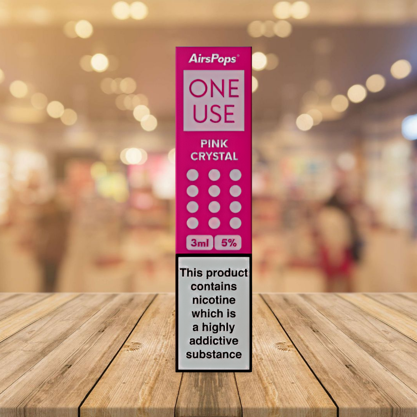 AirsPops One Use 3ml - Pink Crystal