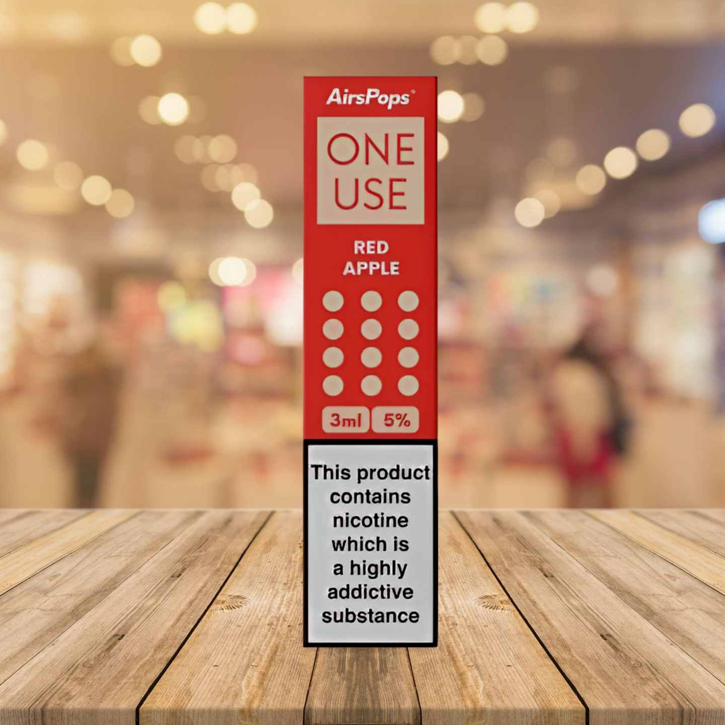 AirsPops One Use 3ml - Red Apple