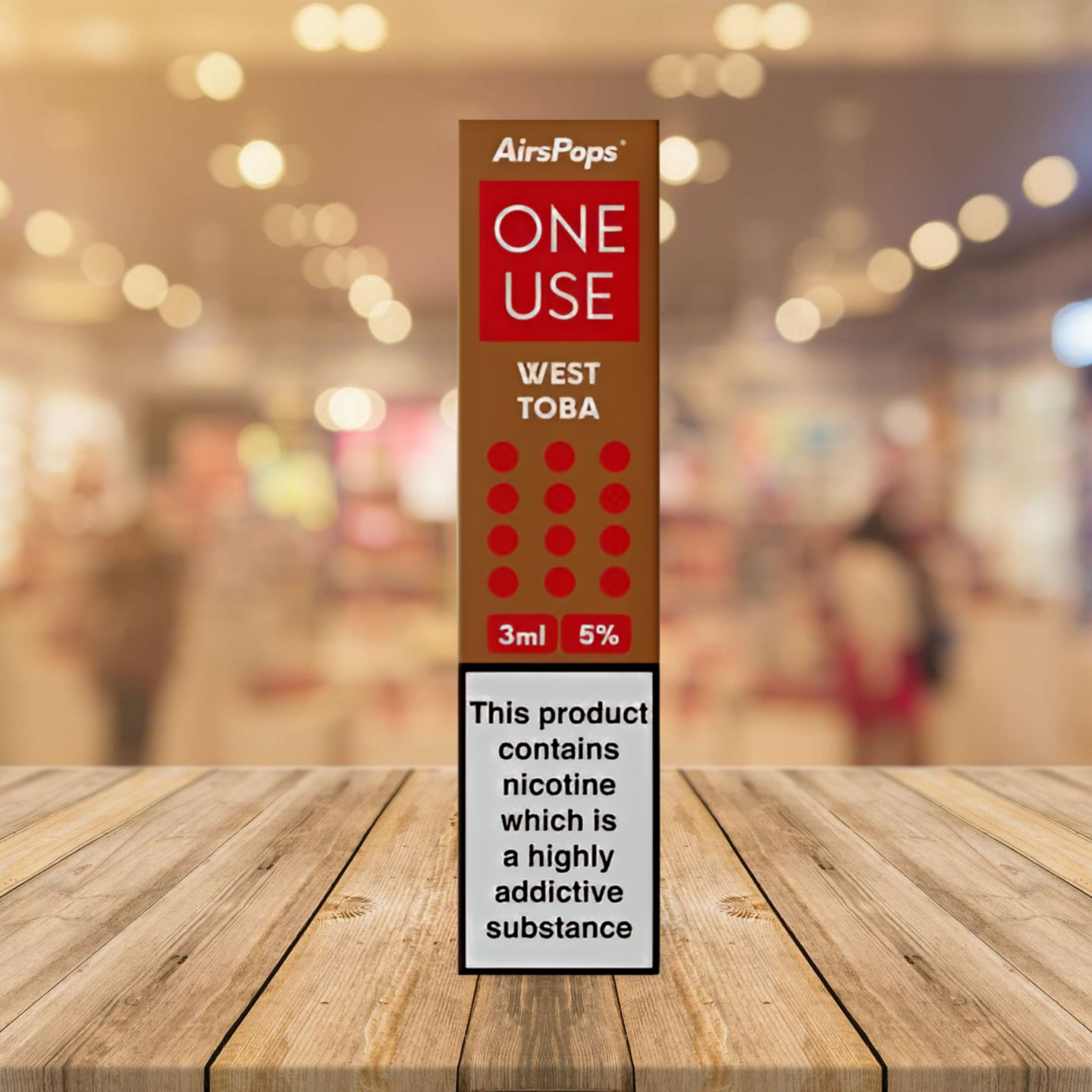 AirsPops One Use 3ml - West Toba