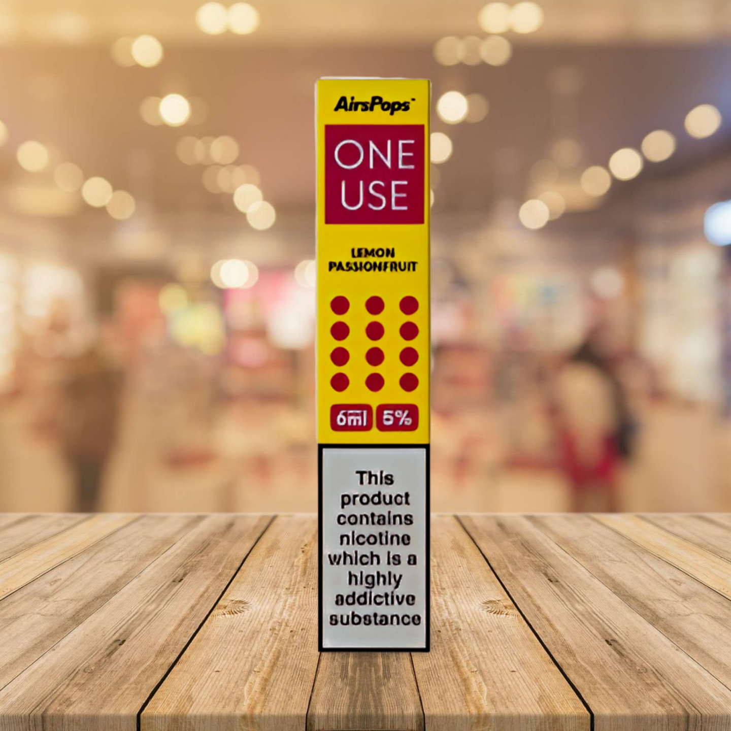 AirsPops One Use 6ml - Lemon Passionfruit