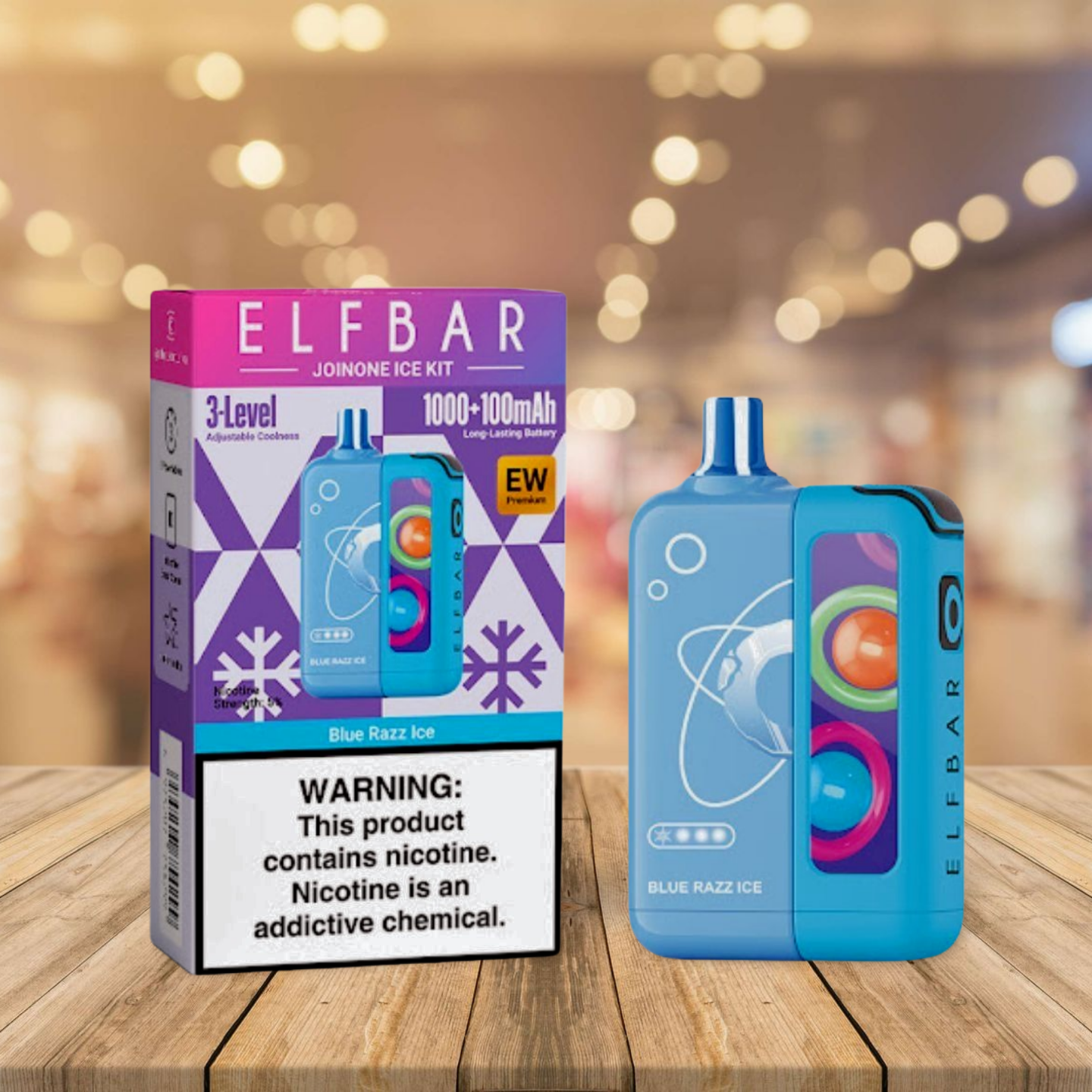Elfbar EW16k Kit - Blue Razz Ice