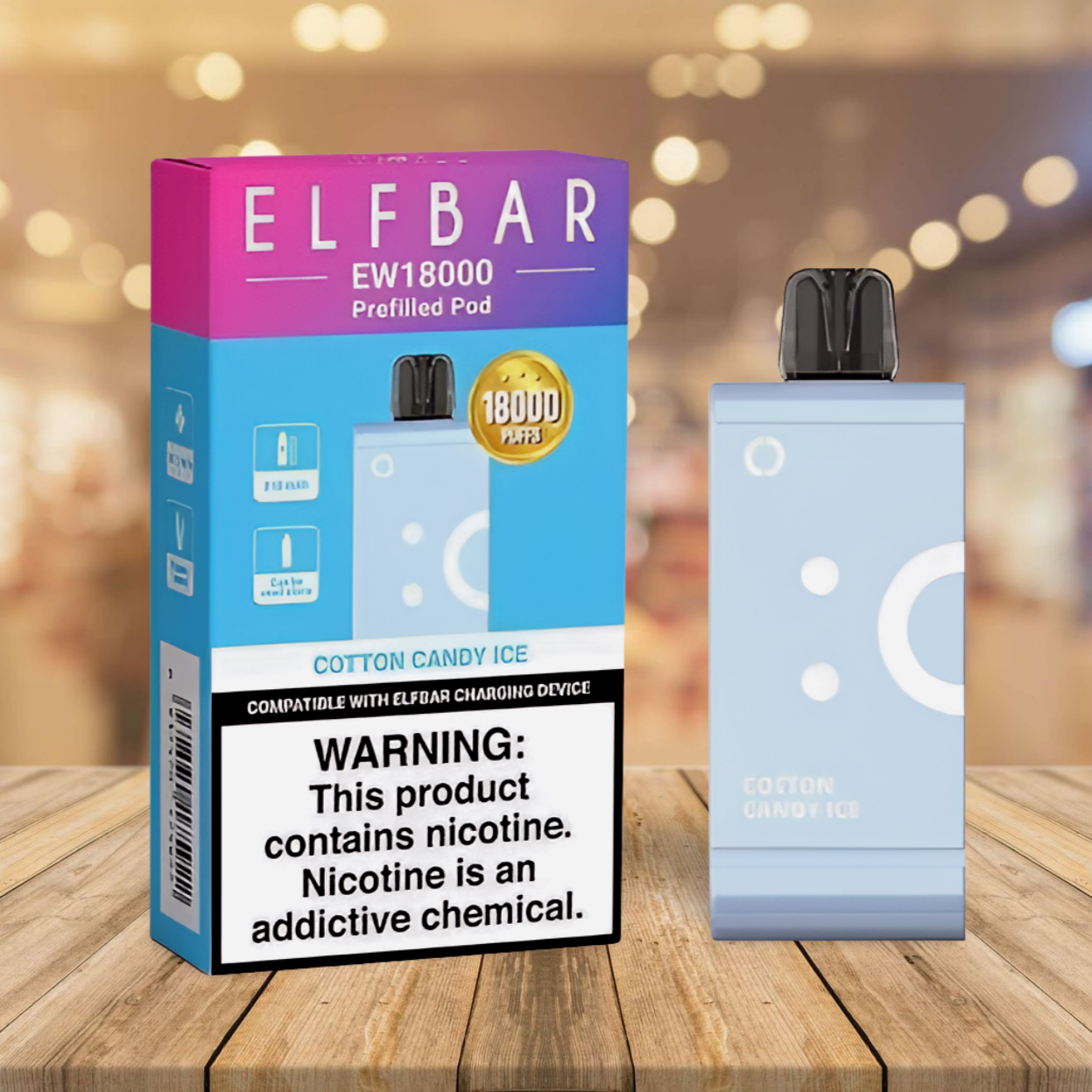 Elfbar EW18k Pod - Cotton Candy Ice