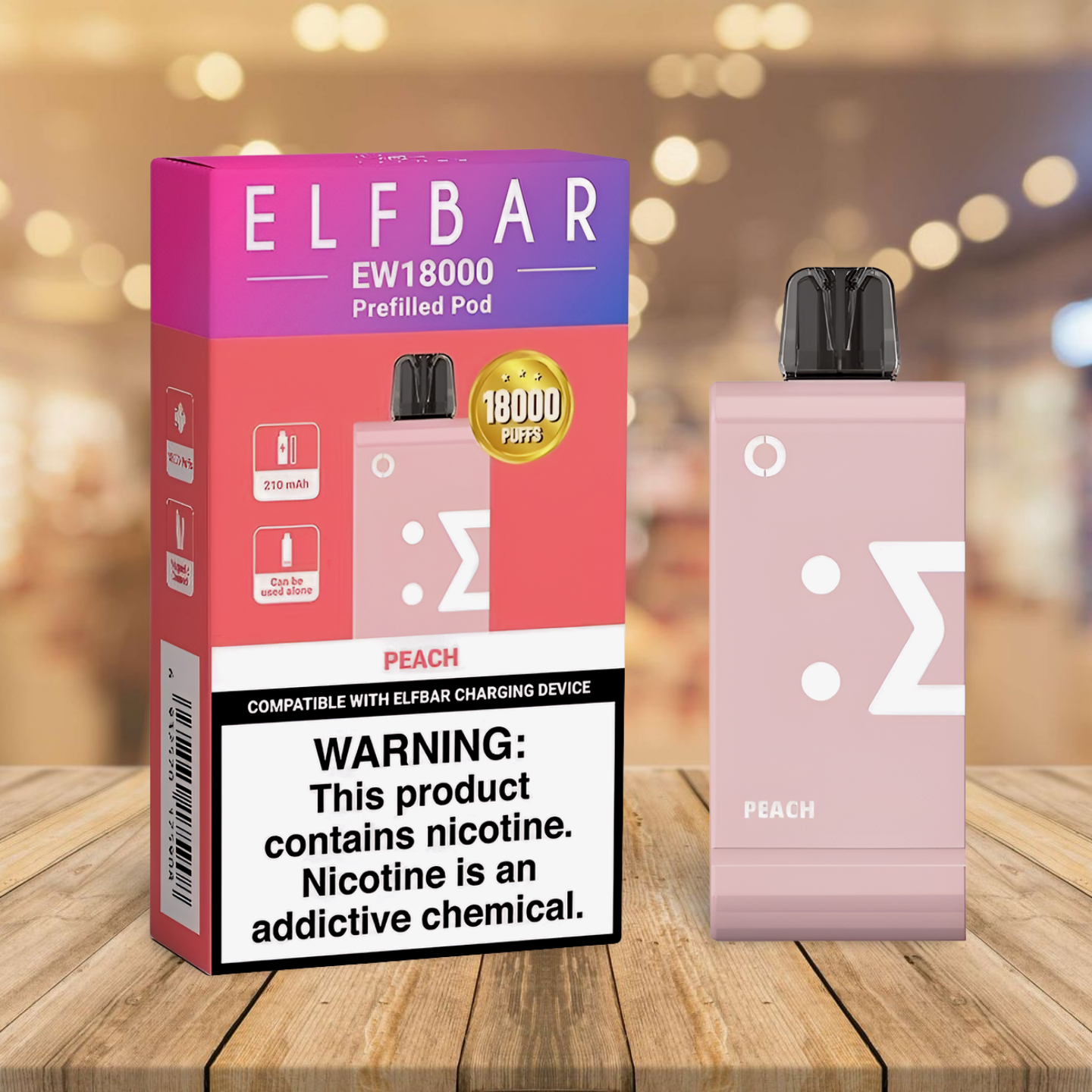 Elfbar EW18k Pod - Peach