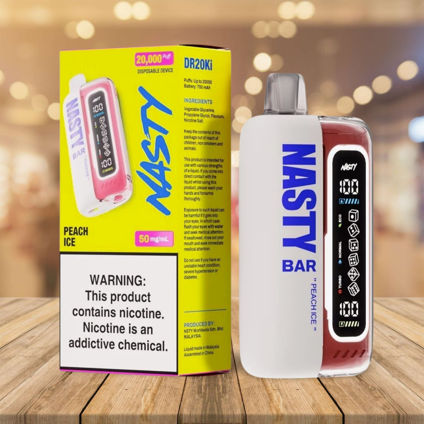 Nasty Bar 20k - Peach Ice