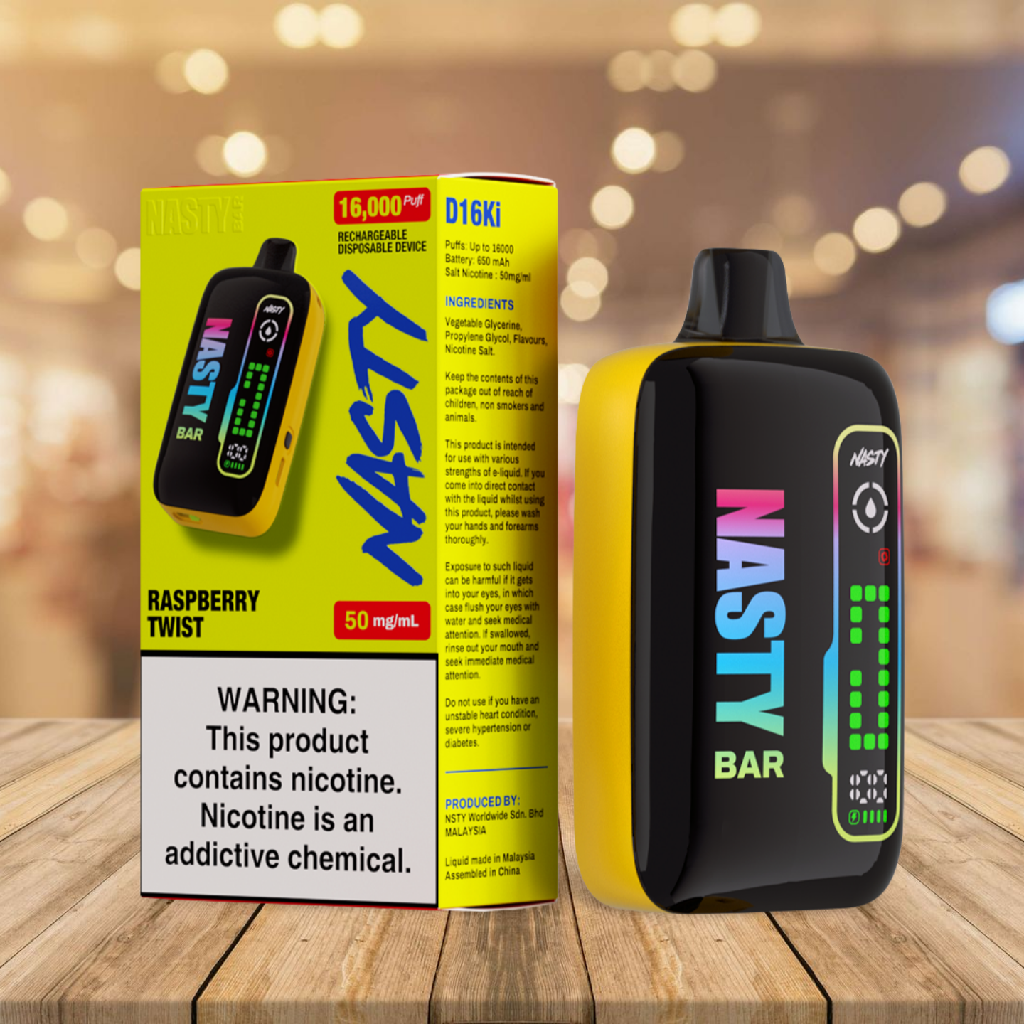 Nasty Bar 16k - Raspberry Twist
