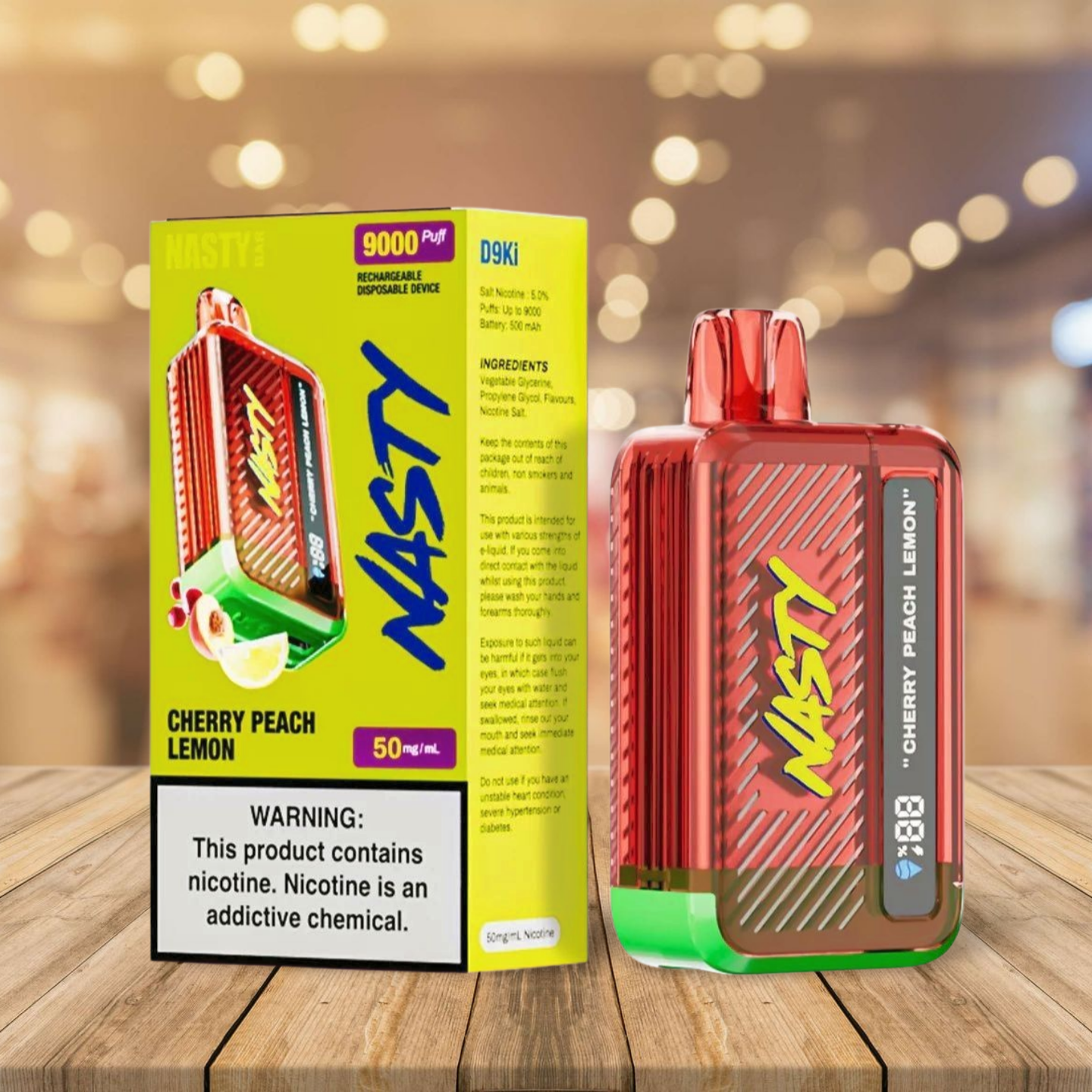 Nasty D9k - Cherry Peach Lemon