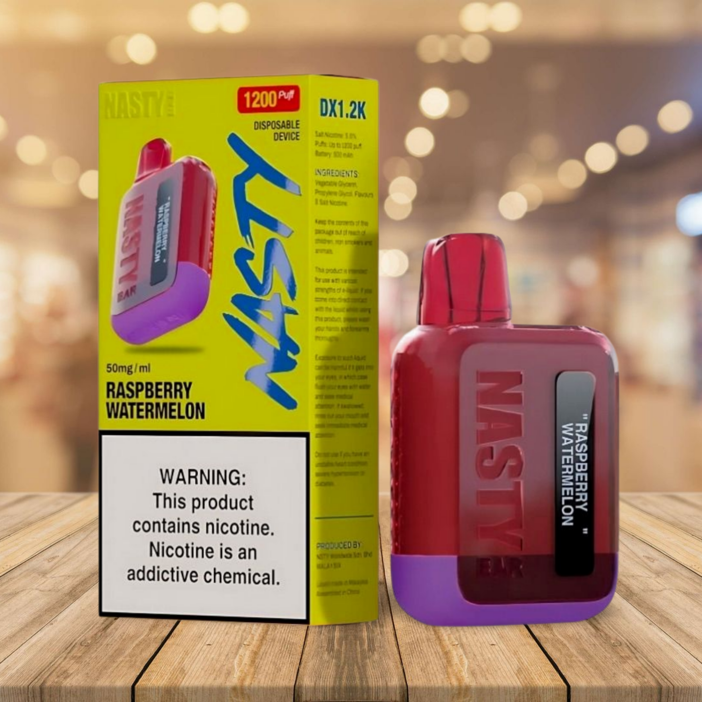 Nasty Bar 1.2k - Raspberry Watermelon