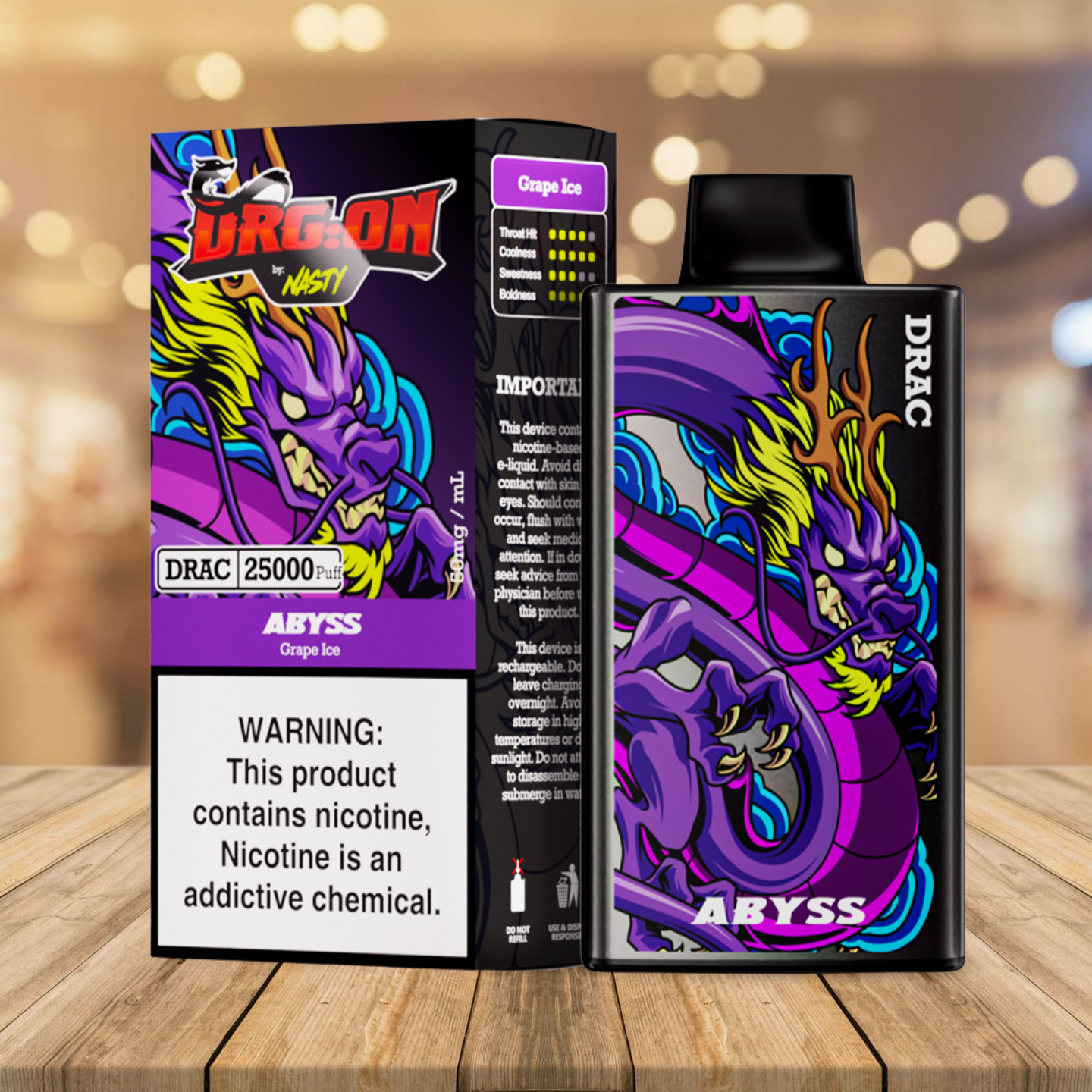 Nasty Dragon 25k - Abyss (Grape Ice)