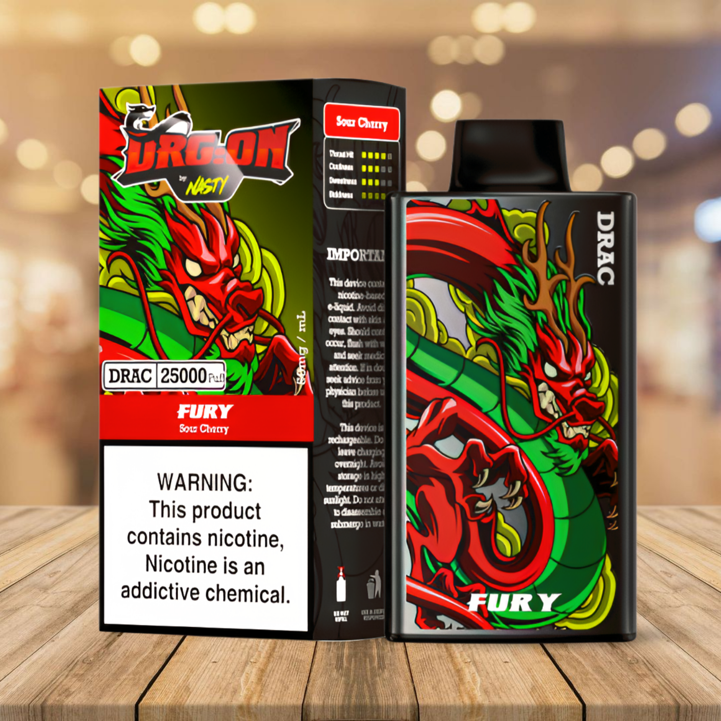 Nasty Dragon 25k - Fury (Sour Cherry)