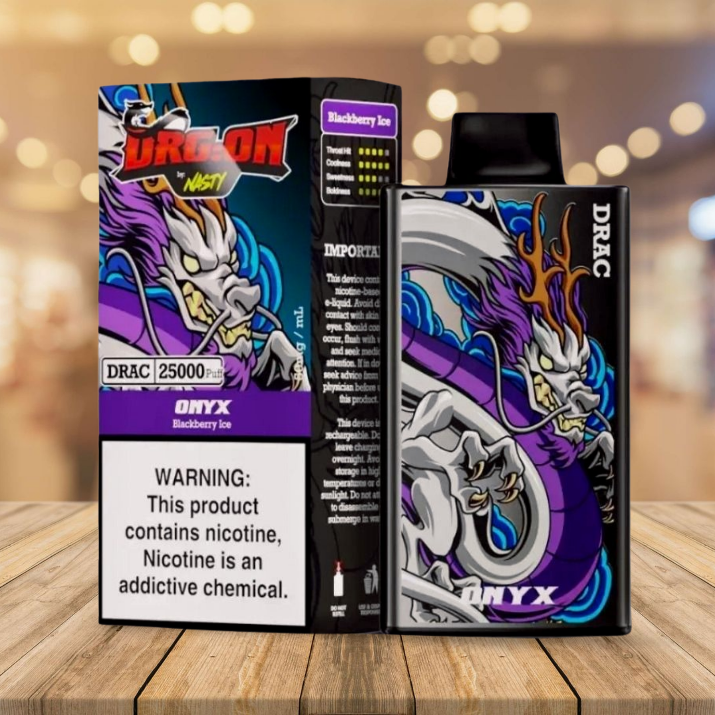 Nasty Dragon 25k - Onyx (Blackberry Ice)