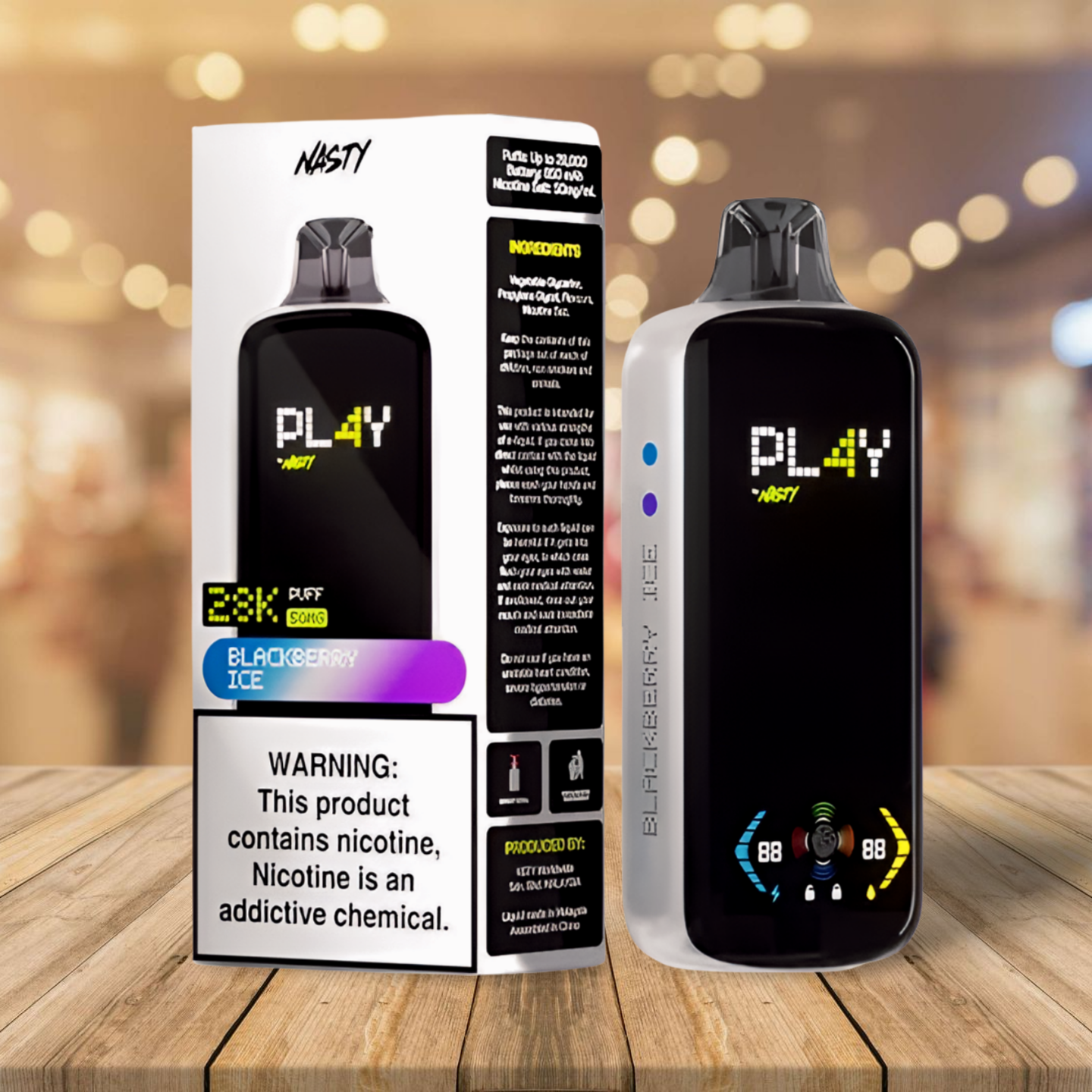 Nasty Bar Play 28k - Blackberry Ice