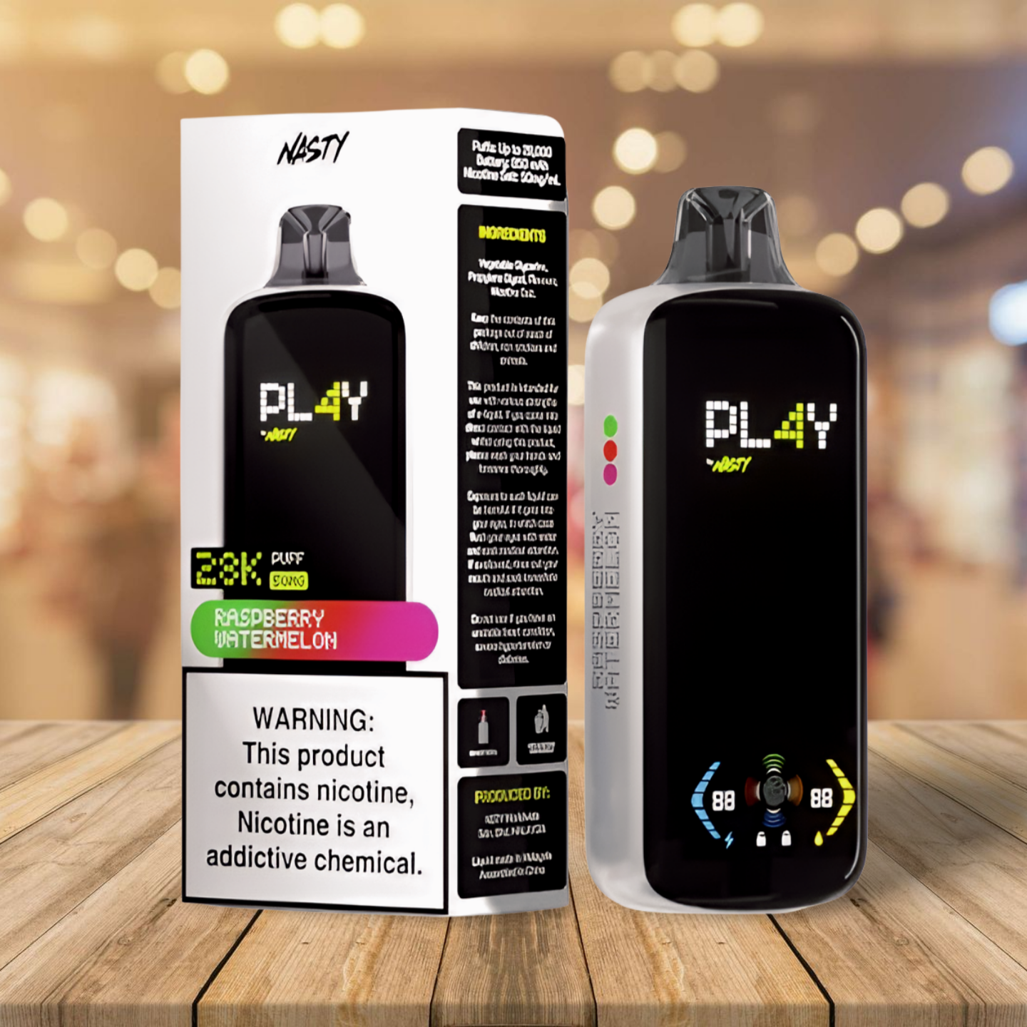 Nasty Bar Play 28k - Raspberry Watermelon