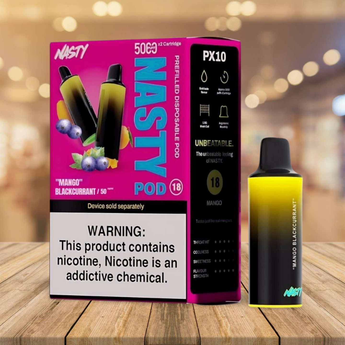 Nasty Pod PX10 (2 x 5000 Puffs) - Mango Blackcurrant