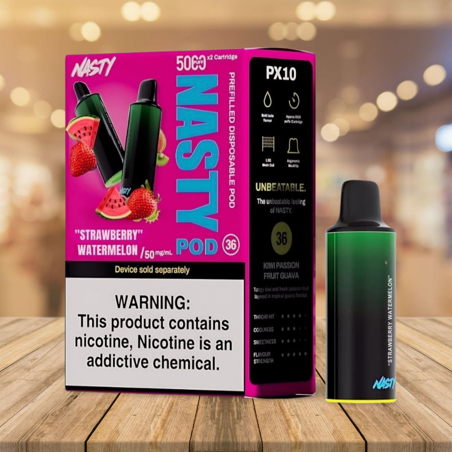 Nasty Pod PX10 (2 x 5000 Puffs) - Strawberry Watermelon