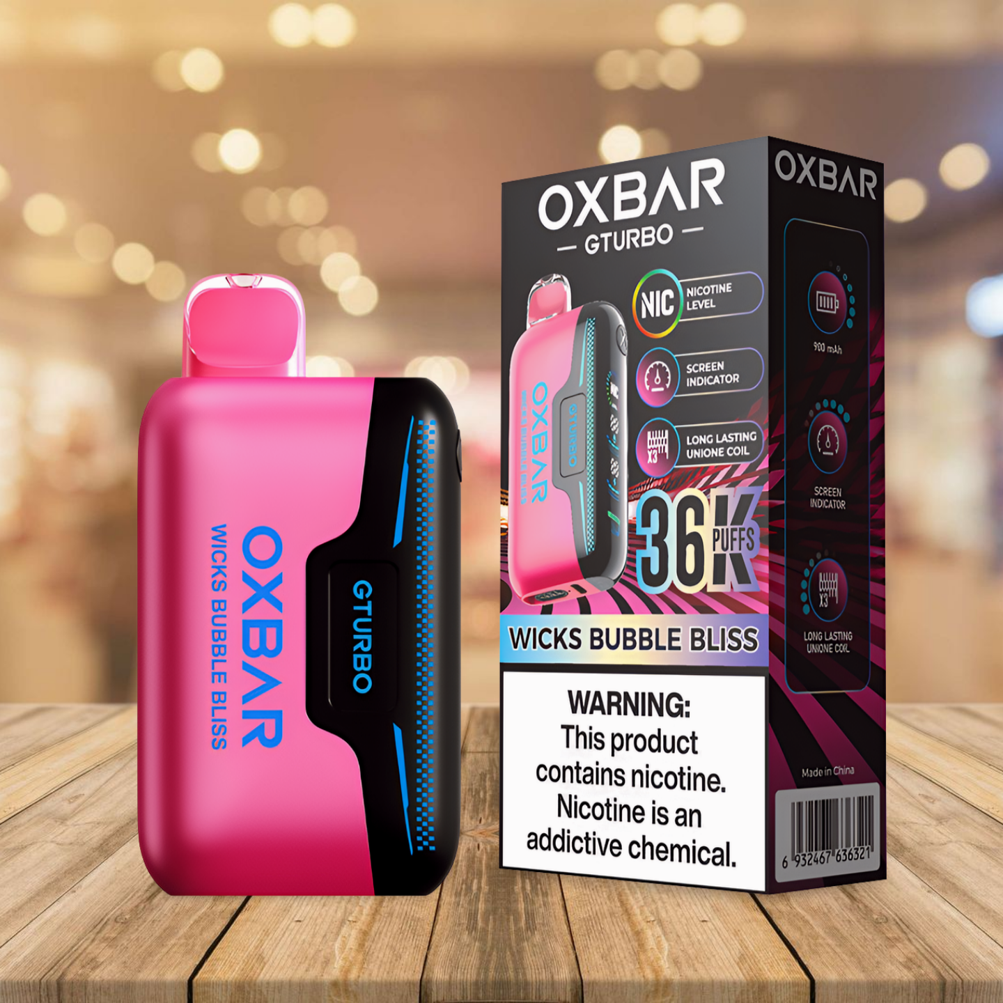 Oxbar GTurbo 36k - Wicks Bubble Bliss